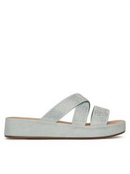 Clara Barson Klapki R23SS06671 Niebieski. Niebieskie klapki Clara Barson, bez wzorów, z materiału, bez obcasa. Za 71.99 zł.