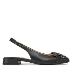 Baleriny Gabor. Czarne baleriny Gabor, bez wzorów, bez obcasa. Za 509.99 zł.