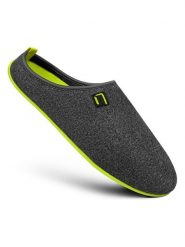 Nanga shoes Kapcie w kolorze szaro-zielonym rozmiar: 41. Szare obuwie domowe Nanga shoes, bez wzorów, z materiału, bez zapięcia. Za 118.56 zł.