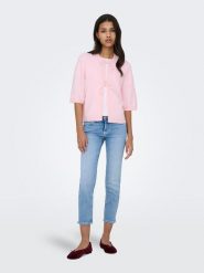 ONLY Kardigan "Simoni" w kolorze jasnoróżowym rozmiar: L. Różowe kardigany Only, l, bez wzorów. Za 82.99 zł.