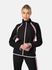 KARI TRAA Kurtka softshellowa "Molly" w kolorze jasnoróżowo-czarnym rozmiar: S. Czarne kurtki sportowe Kari Traa, s, bez wzorów, z syntetyku, bez kaptura, outdoorowe. Za 189.29 zł.