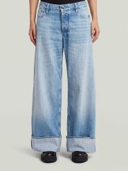 G-Star Dżinsy - Loose fit - w kolorze błękitnym rozmiar: W30/L34. Niebieskie jeansy G-Star, l, z aplikacjami. Za 219.08 zł.