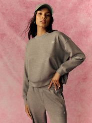 4F Bluza dresowa regular bez kaptura damska - szara L. Szare bluzy 4f, l, bez wzorów, z dresówki, bez kaptura. Za 159.99 zł.