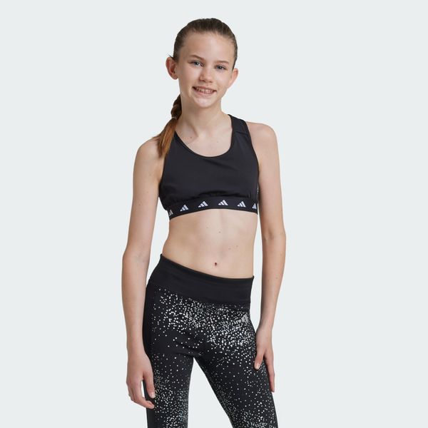 Biustonosz TECHFIT PrimeLift React. Białe koszulki sportowe Adidas, bez wzorów, z materiału, bez ramiączek, na jogę i pilates, techfit (adidas). Za 109.00 zł.