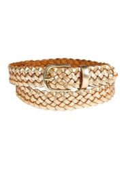 More & More Skórzany pasek w kolorze złotym rozmiar: L/XL. Żółte paski More & More, bez wzorów, z materiału. Za 69.99 zł.