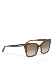 Emporio Armani Okulary przeciwsłoneczne 0EA4273BU 63788E Zielony. Zielone okulary przeciwsłoneczne Emporio Armani, bez wzorów. Za 759.99 zł.
