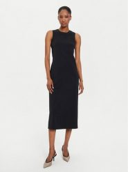 Max Mara Leisure Sukienka codzienna Emilia 2426626027 Czarny Slim Fit. Czarne sukienki Max Mara Leisure, na co dzień, s, bez wzorów, z syntetyku, bez kołnierzyka, bez ramiączek, proste. Za 439.99 zł.