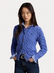Polo Ralph Lauren Kardigan 211972104501 Niebieski Slim Fit. Niebieskie kardigany Polo Ralph Lauren, l, bez wzorów, z wełny. Za 1,199.00 zł.