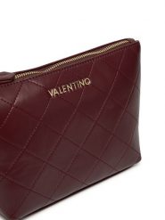 Valentino Kosmetyczka Nur Re VBE8G9513 Bordowy. Czerwone kufry i kosmetyczki Valentino, bez wzorów, ze skóry, bez dodatków. Za 139.99 zł.