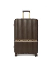 Nine West Walizka duża CEO-NW-L-001-10 Brązowy ciemny. Brązowe walizki Nine West, bez wzorów, duże. Za 399.99 zł.