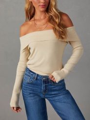 LA Angels Sweter w kolorze beżowym rozmiar: S. Brązowe swetry LA Angels, s, bez wzorów, bez ramiączek. Za 124.95 zł.