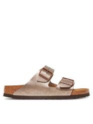 Birkenstock Klapki Arizona 1029439 Brązowy. Brązowe klapki Birkenstock, bez wzorów, ze skóry, bez obcasa. Za 329.99 zł.