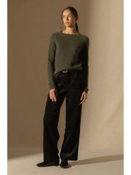 Perfect Cashmere Kaszmirowy sweter w kolorze khaki rozmiar: M. Brązowe swetry Perfect Cashmere, m, bez wzorów, z kaszmiru, bez ramiączek. Za 304.99 zł.