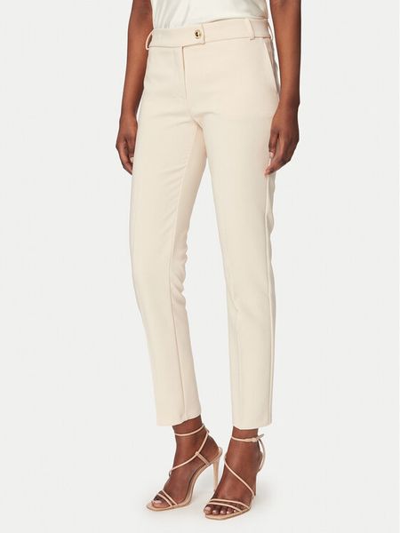 Rinascimento Spodnie materiałowe CFC0128638003 Beżowy Slim Fit. Brązowe spodnie materiałowe Rinascimento, xl, bez wzorów, z materiału. Za 235.99 zł.