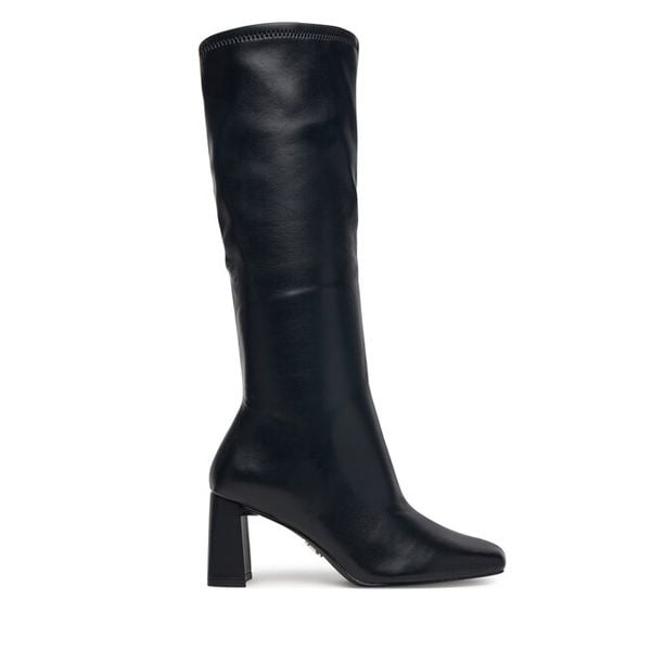 Kozaki Steve Madden. Czarne kozaki Steve Madden, bez obcasa, na płaskiej podeszwie, bez zapięcia. Za 599.99 zł.