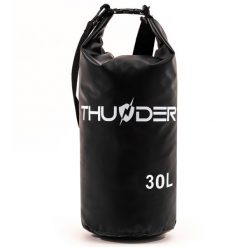 Worek wodoodporny, wodoszczelny, torba na kajak, plecak turystyczny SUP 30L. Czarne torby na ramię THUNDER, bez wzorów, z materiału, sportowe, na ramię, bez dodatków. Za 50.00 zł.