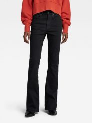 G-Star Dżinsy "3301" - Skinny Flare fit - w kolorze czarnym rozmiar: W25/L30. Czarne jeansy G-Star, l, z aplikacjami. Za 233.33 zł.