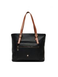 Beverly Hills Polo Club Torebka CEO-BHPC-C-001-08 Czarny. Czarne shopper Beverly Hills Polo Club, bez wzorów, z materiału, bez dodatków. Za 249.99 zł.
