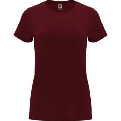 Damska Koszulka Z Krótkim Rękawem Capri. Czerwone bluzki ROLY, xl, bez wzorów, sportowe, bez kołnierzyka, bez ramiączek. Za 31.99 zł.