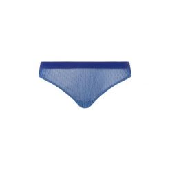 Figi damskie Pepe Jeans Lurex Thong. Niebieskie figi Pepe Jeans, m, bez wzorów, z jeansu. Za 99.75 zł.