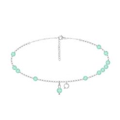 Bransoletka na kostkę Planets posrebrzana z kamieniami. Żółte bransoletki Lilou, posrebrzane. Za 229.00 zł.