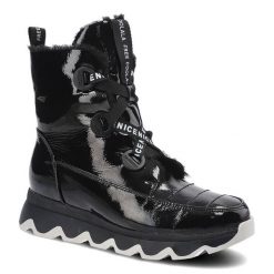 Czarne Botki Damskie Artiker Modne Buty Ocieplane. Czarne botki Artiker, bez wzorów, z futra, bez obcasa, na platformie, bez zapięcia. Za 279.00 zł.