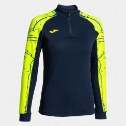 Bluza do biegania damska Joma Elite IX. Niebieskie bluzy Joma, s, bez wzorów, z elastanu, bez kaptura. Za 118.83 zł.
