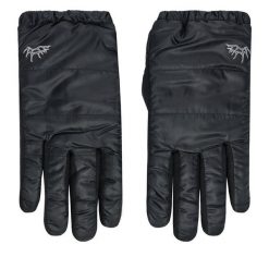 Rękawiczki Elmer. Czarne rękawiczki Elmer, bez wzorów, z dzianiny. Za 359.99 zł.