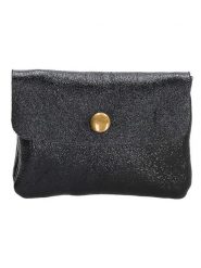 Charm Portfel "Elisa" w kolorze czarnym - 11 x 1,5 x 7,5 cm rozmiar: onesize. Czarne portfele Charm, bez wzorów, z materiału. Za 34.99 zł.