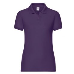 Koszulka Polo Damska. Fioletowe koszulki polo FRUIT OF THE LOOM, xl, bez wzorów, bez kołnierzyka, bez ramiączek. Za 78.99 zł.