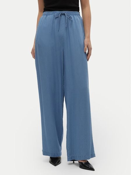Vero Moda Spodnie materiałowe Bree 10304898 Niebieski Loose Fit. Niebieskie spodnie materiałowe Vero Moda, m, bez wzorów, z lyocellu. Za 109.99 zł.