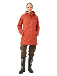 Ilse Jacobsen Płaszcz przeciwdeszczowy w kolorze ceglanym rozmiar: 36. Brązowe kurtki sportowe Ilse Jacobsen, bez wzorów, bez kaptura, outdoorowe. Za 200.45 zł.