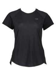 New Balance Koszulka sportowa "Q Speed" w kolorze czarnym rozmiar: S. Czarne koszulki sportowe New Balance, bez wzorów, z materiału, bez ramiączek, outdoorowe. Za 61.60 zł.