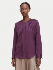 BOSS Bluzka Banorah 50571073 Fioletowy Regular Fit. Fioletowe bluzki Boss, bez wzorów, z jedwabiu, bez kołnierzyka, bez ramiączek. Za 1,249.00 zł.