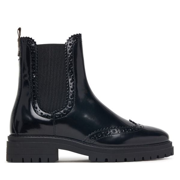 Sztyblety Barbour. Czarne botki Barbour, bez wzorów, bez obcasa, na płaskiej podeszwie, bez zapięcia. Za 879.99 zł.