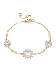 Les Favorites Pozłacana bransoletka z cyrkoniami rozmiar: onesize. Żółte bransoletki Les Favorites, z cyrkonią, pozłacane. Za 192.79 zł.