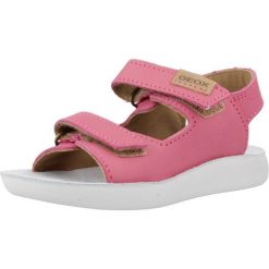 Sandały GEOX B SANDAL LIGHTFLOPPY Rose. Czerwone sandały Geox, bez wzorów, ze skóry, bez obcasa, bez zapięcia. Za 150.99 zł.