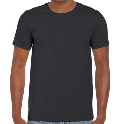 Koszulka Softstyle Dla Dorosłych Unisex. Szare bluzki GILDAN, xl, bez wzorów, sportowe, bez kołnierzyka, bez ramiączek. Za 48.99 zł.