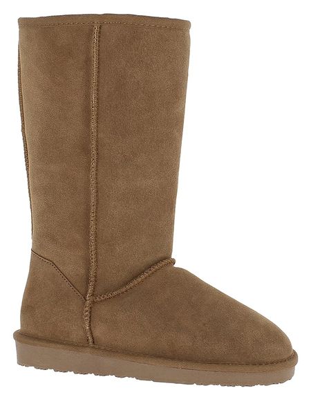 Gooce Skórzane kozaki zimowe "Elidir" w kolorze jasnobrązowym rozmiar: 38. Brązowe kozaki Gooce, na zimę, z materiału, bez obcasa, bez zapięcia. Za 223.46 zł.