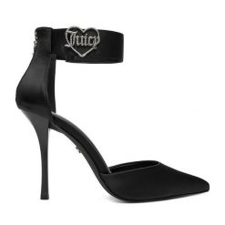 Szpilki Juicy Couture. Czarne szpilki Juicy Couture, bez wzorów, bez obcasa, na szpilce, bez zapięcia. Za 199.99 zł.