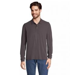 Koszulka polo z długim rękawem Sol's Prime. Szare bluzki SOL'S, s, bez wzorów, eleganckie, bez kołnierzyka, bez ramiączek. Za 134.00 zł.