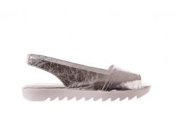 Sandały Bayla-163 319-310 614 Silver, Srebrny, Skóra naturalna - 38. Szare sandały Bayla, bez wzorów, z materiału, bez obcasa, bez zapięcia. W wyprzedaży za 62.10 zł.