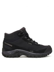 Salomon Trekkingi Shelter Waterproof L47855000 Czarny. Czarne obuwie sportowe Salomon, z materiału, bez zapięcia, trekkingowe. Za 619.99 zł.