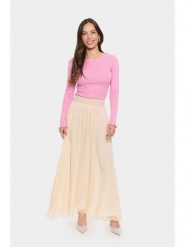 SAINT TROPEZ Spódnica w kolorze beżowym rozmiar: M. Brązowe spódnice Saint Tropez, m, bez wzorów, maxi. Za 109.95 zł.