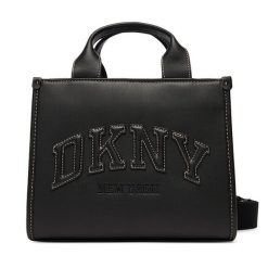 Torebka DKNY. Czarne torebki klasyczne DKNY, bez wzorów, bez dodatków. Za 569.99 zł.