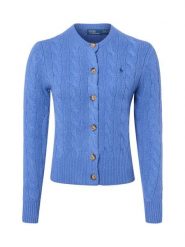 Polo Ralph Lauren Kardigan z zawartością kaszmiru Kobiety Kaszmir niebieski, M. Niebieskie kardigany Polo Ralph Lauren, m, bez wzorów, z kaszmiru. Za 1,199.95 zł.