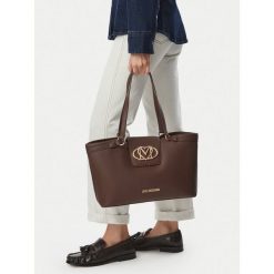 Torebka LOVE MOSCHINO. Brązowe shopper Love Moschino, bez wzorów, bez dodatków. Za 1,009.00 zł.