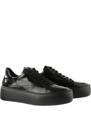 Högl Skórzane sneakersy "Illusion" w kolorze czarnym rozmiar: 38. Czarne trampki Högl, bez wzorów, bez zapięcia. Za 429.44 zł.