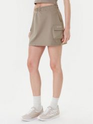 Guess Spódnica mini V5YD04 KCX42 Zielony Regular Fit. Zielone spódnice Guess, xxs, z aplikacjami, z syntetyku, mini. Za 285.00 zł.