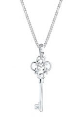 Elli DIAMONDS Naszyjnik krótki z diamentami Srebro 925 Sterling Damski Naszyjnik dla kobiet z kluczem z diamentem (0.003 ct) Naszyjniki 1 ct. Białe naszyjniki Elli DIAMONDS, z diamentem, srebrne. Za 473.99 zł.